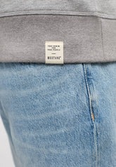Męska Bluza Mustang Logo Ben Crewneck Mid Grey Mélange 1014159 4140
